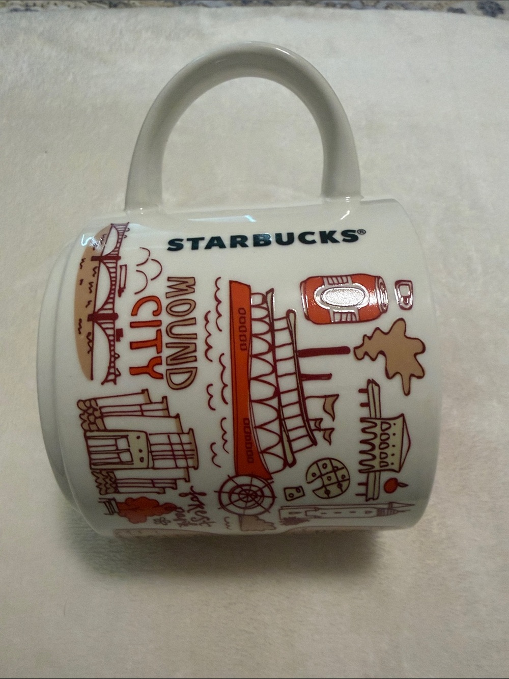 STARBUCKS St. Louis Illustrated Ceramic Coffee Mug - Picture 3 of 4